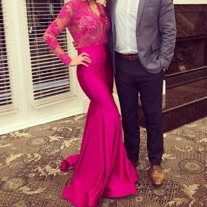 Beautiful magenta gown